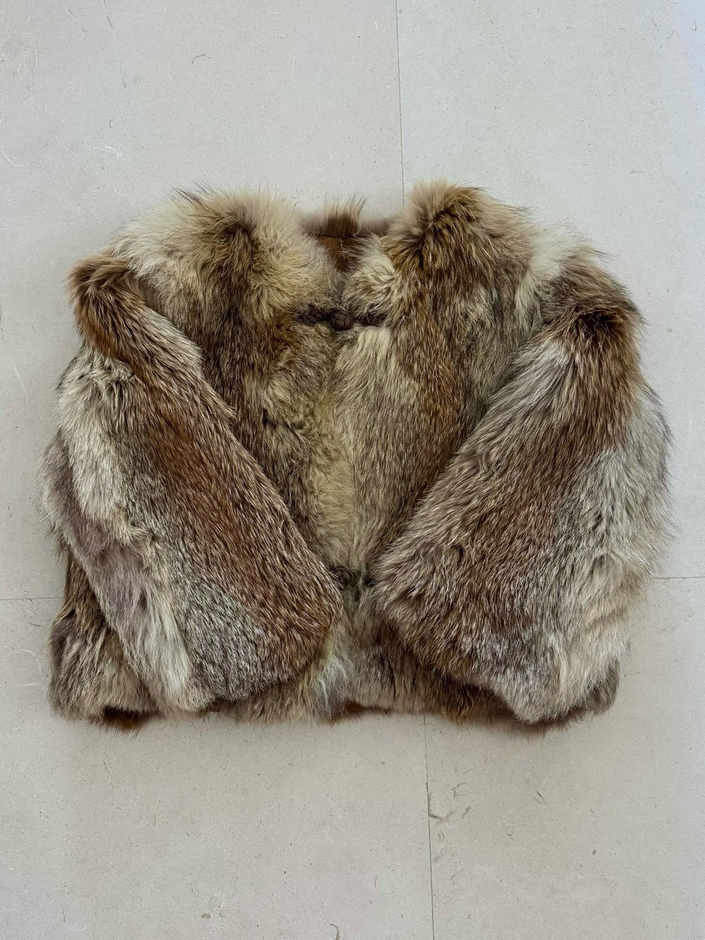 Vintage Red Fox Fur Jacket, Small